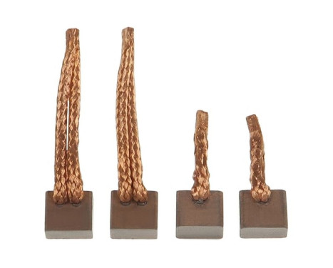 Carbon brush, starter motor