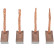 Carbon brush, starter motor