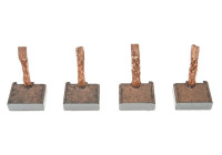 Carbon brush, starter motor