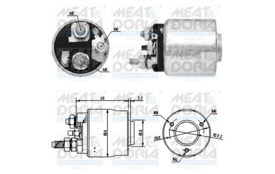 Contactor, starter motor