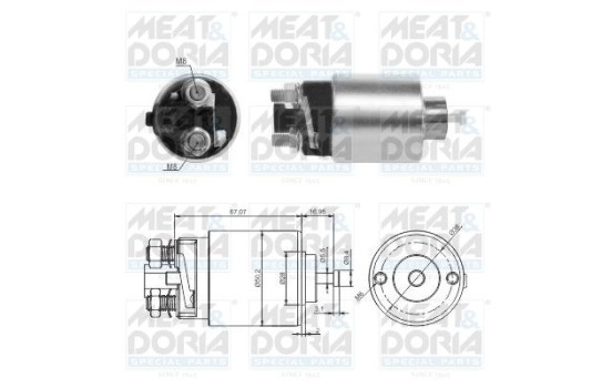 Contactor, starter motor