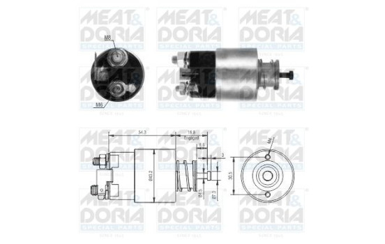 Contactor, starter motor