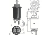 Contactor, starter motor