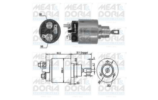 Contactor, starter motor