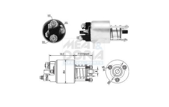 Contactor, starter motor