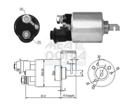 Contactor, starter motor