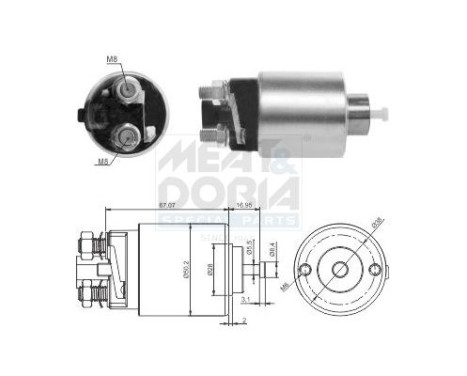 Contactor, starter motor