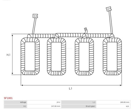 Exciter winding, starter, Image 2