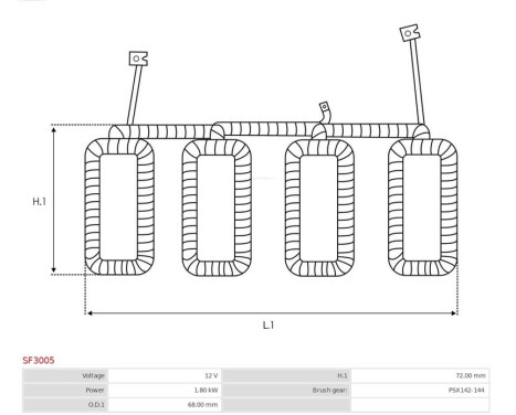 Exciter winding, starter, Image 2
