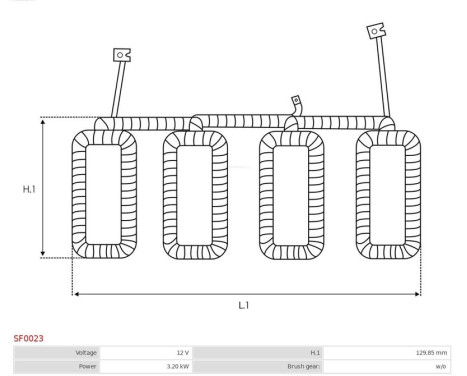 Exciter winding, starter, Image 3