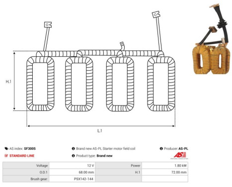 Exciter winding, starter, Image 2