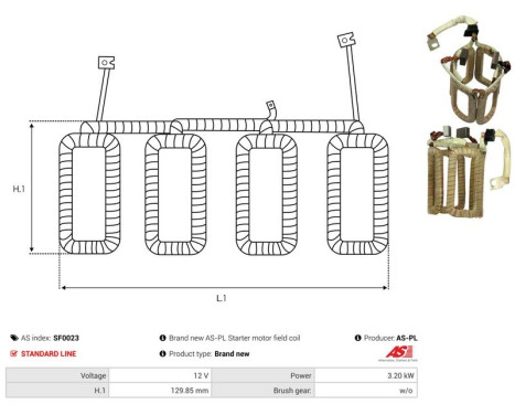 Exciter winding, starter, Image 3