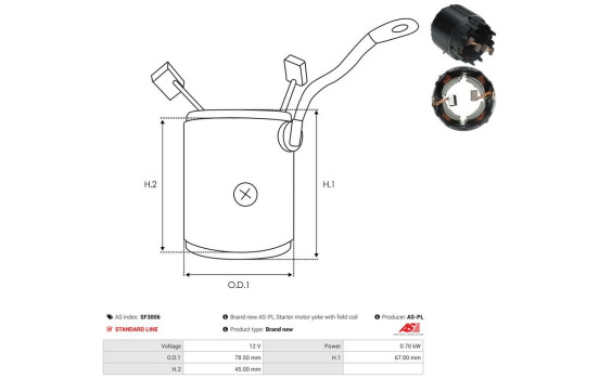 Exciter winding, starter, Image 3