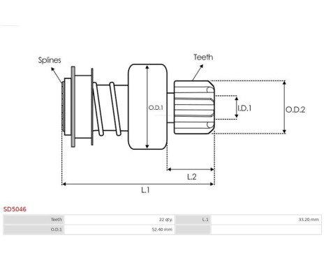 Free wheel drive, starter, Image 4