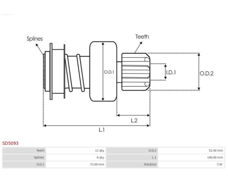 Free wheel drive, starter, Image 4
