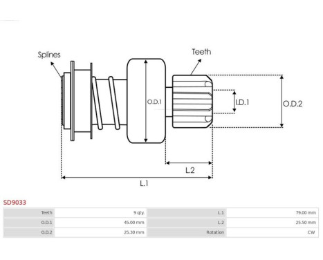 Free wheel drive, starter, Image 4