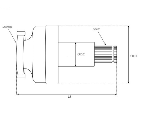 Free wheel drive, starter, Image 4