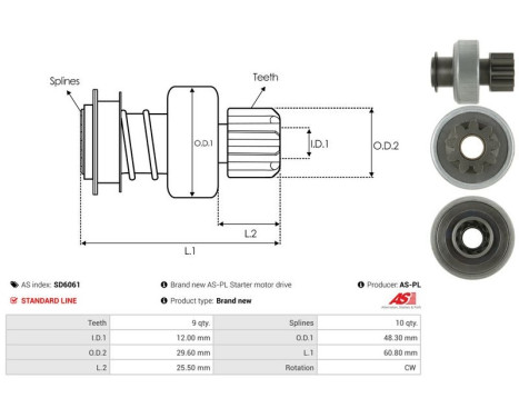 Free wheel drive, starter, Image 4