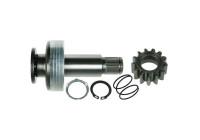 Free wheel drive, starter