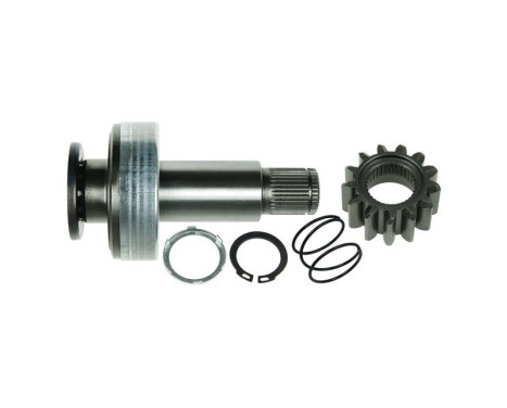 Free wheel drive, starter