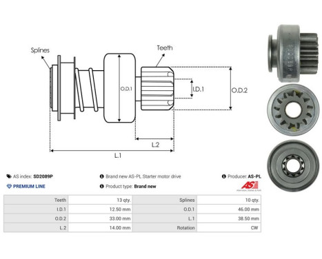 Free wheel drive, starter, Image 4