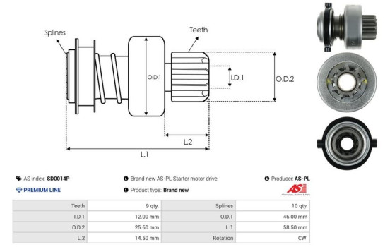 Free wheel drive, starter, Image 4