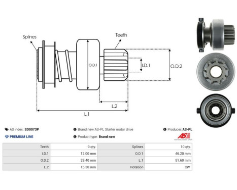 Free wheel drive, starter, Image 4