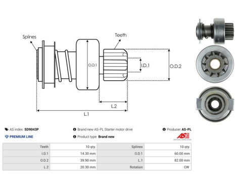 Free wheel drive, starter, Image 4