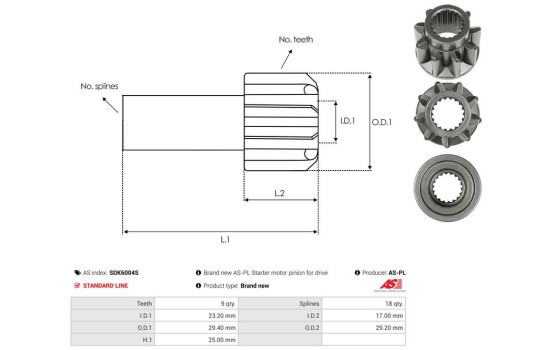Free wheel drive, starter, Image 4