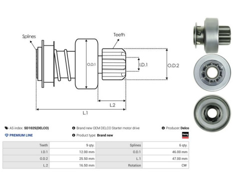Free wheel drive, starter, Image 4