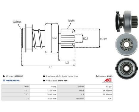 Free wheel drive, starter, Image 4