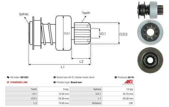 Free wheel drive, starter, Image 4