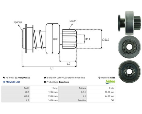 Free wheel drive, starter, Image 4