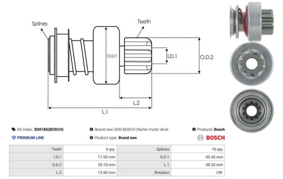 Free wheel drive, starter, Image 4