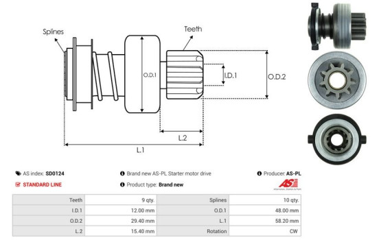 Free wheel drive, starter, Image 4