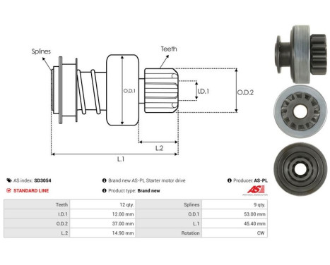 Free wheel drive, starter, Image 4