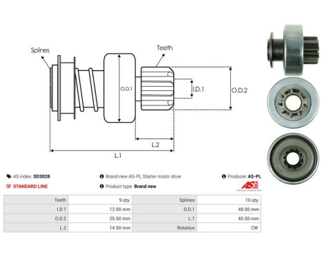 Free wheel drive, starter, Image 4