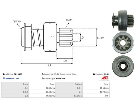 Free wheel drive, starter, Image 4