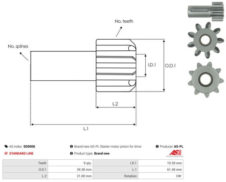 Free wheel drive, starter, Image 4