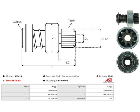 Free wheel drive, starter, Image 4