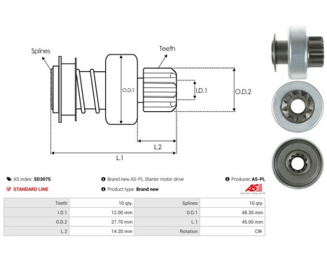 Free wheel drive, starter, Image 4