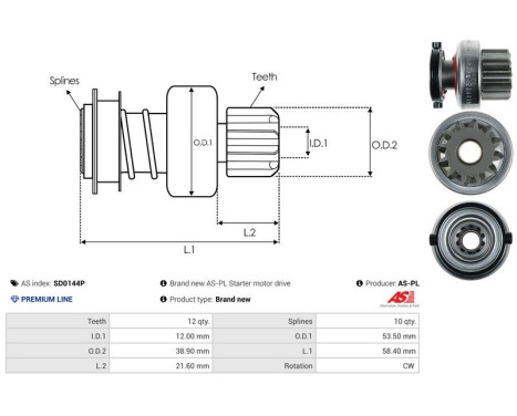 Free wheel drive, starter, Image 4