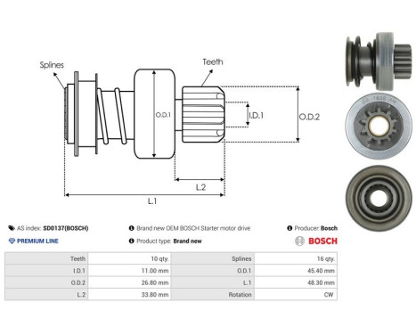 Free wheel drive, starter, Image 4