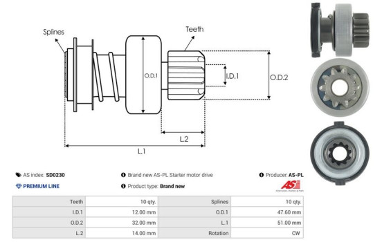 Free wheel drive, starter, Image 4