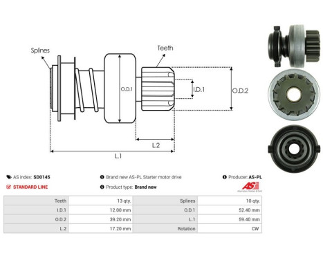 Free wheel drive, starter, Image 4