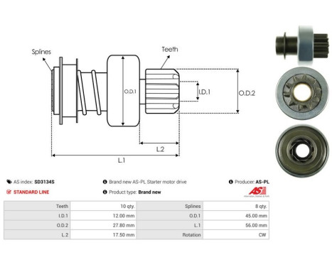 Free wheel drive, starter, Image 4