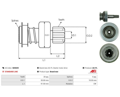 Free wheel drive, starter, Image 4