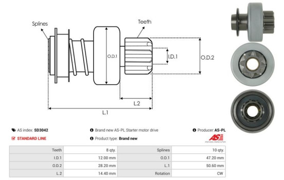 Free wheel drive, starter, Image 4