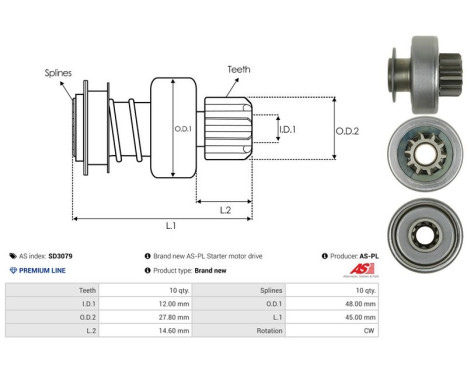 Free wheel drive, starter, Image 4