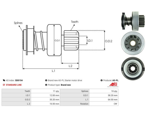 Free wheel drive, starter, Image 4